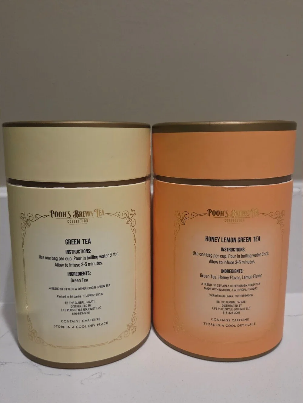 Disney Pooh's Brews Tea Collection Canister Tins (Lot of 2) – Brand New & Sealed
